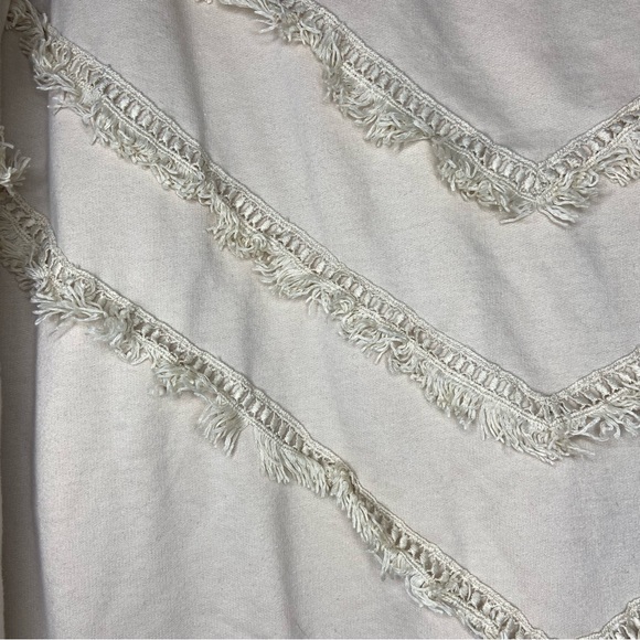 AndTheWhy boho fringe sweatshirt size L - Picture 7 of 9